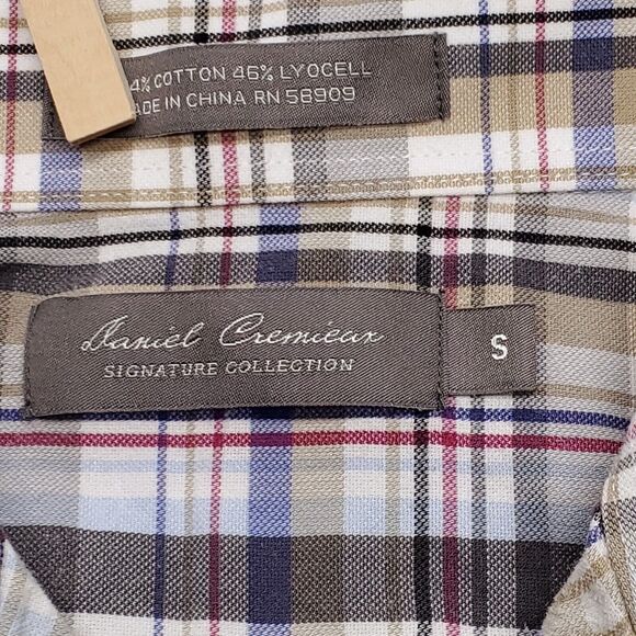 Daniel Cremieux Button Up Long Sleeve Shirt Adult Mens Size Small S Multicolor - Picture 3 of 8
